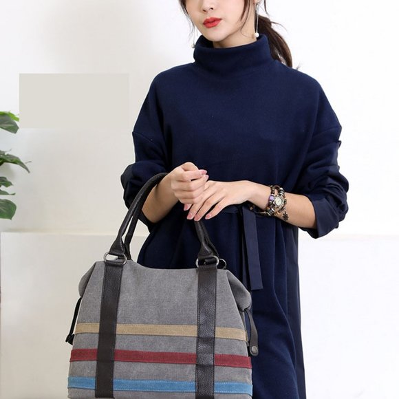 Casual Canvas Women Luxury Designer Hand Bags - Picture 11 of 16